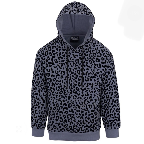 Other - Von Dutch blueberry cheetah print hoodie nwt